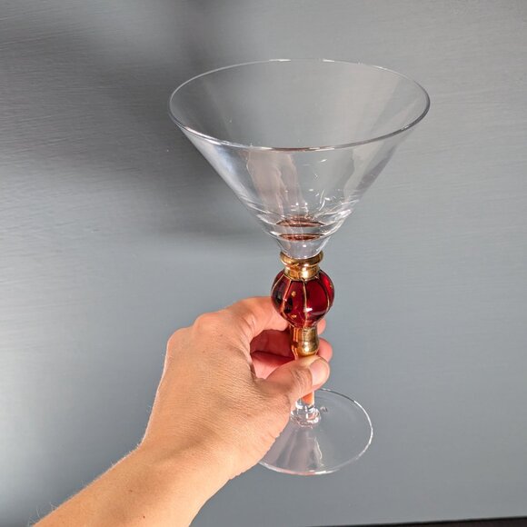 Artland Christmas Splendor Martini glasses set of 2 - Picture 3 of 6